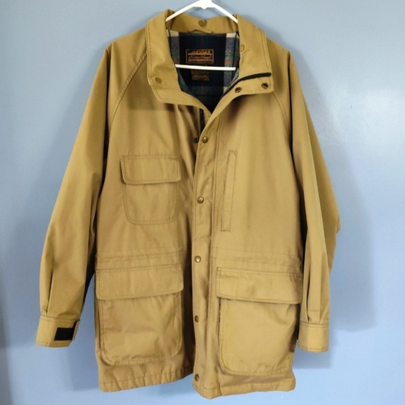Eddie Bauer Other - Vintage Eddie Bauer Size Medium Men's Tan Wool Lined Mountain Parka Coat, 7282